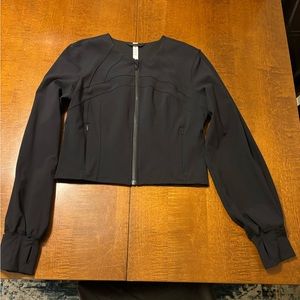 Black Lululemon Cropped Zip Jacket
